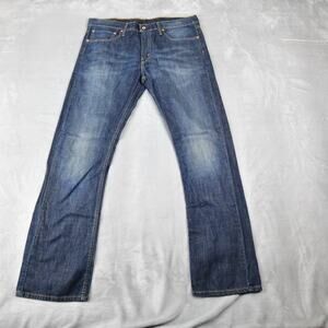 Levis Jeans 527 Mens 34x32 (35x33 Meas) Boot Cut Blue Denim